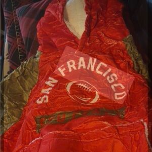 FOCO San Francisco Unisex Oversized Reversible Sherpa Hoodie One Size HDONFSMUR